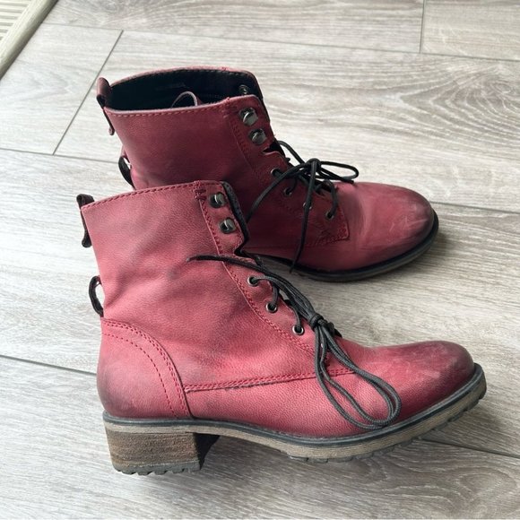 Vintage Arnold Churgin Handmade Oiled Distressed Leather Ankle Boots - Picture 1 of 12